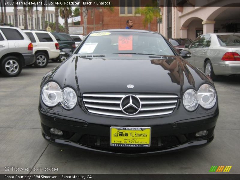 Black / Charcoal 2003 Mercedes-Benz SL 55 AMG Roadster