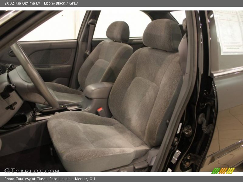 Ebony Black / Gray 2002 Kia Optima LX