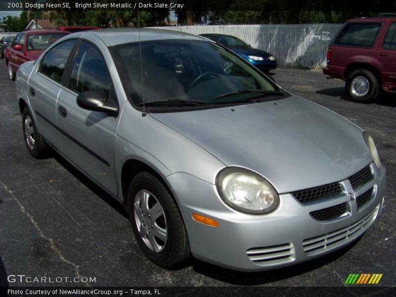 Bright Silver Metallic / Dark Slate Gray 2003 Dodge Neon SE