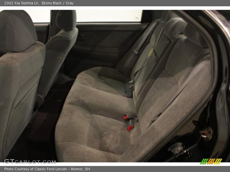 Ebony Black / Gray 2002 Kia Optima LX