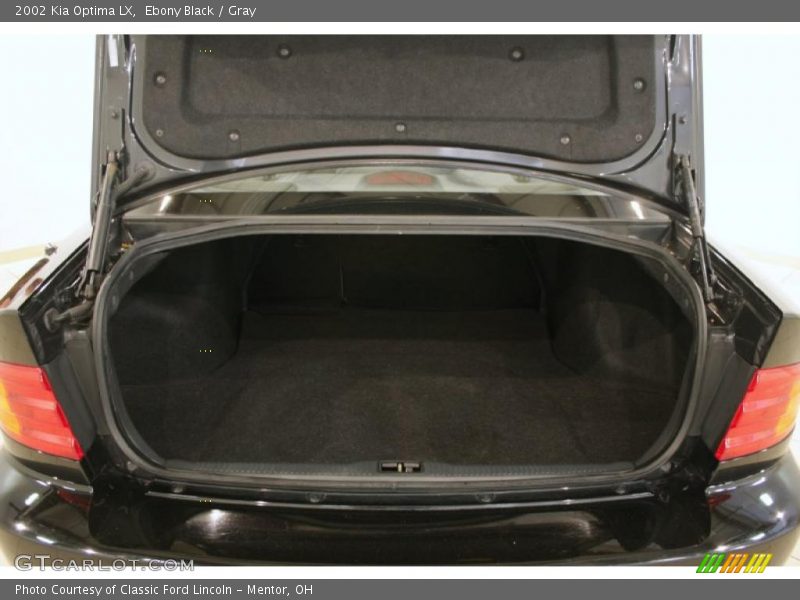 Ebony Black / Gray 2002 Kia Optima LX