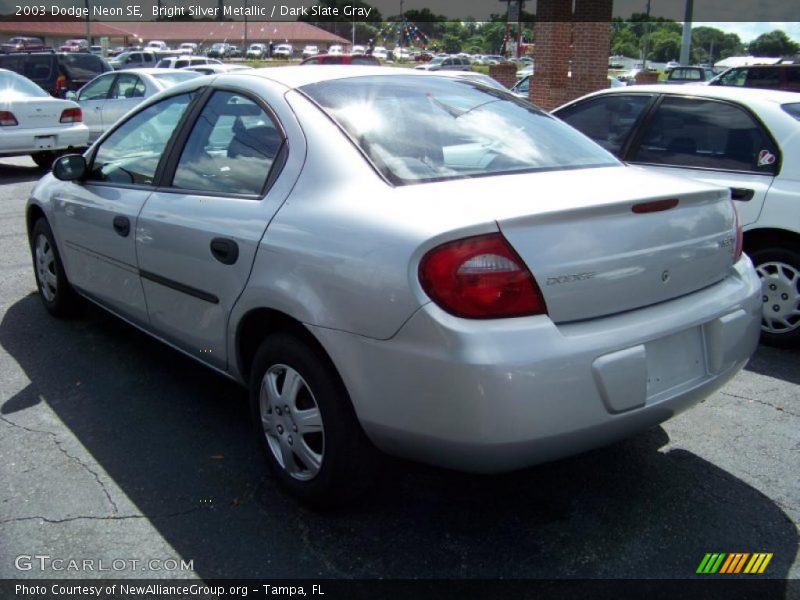 Bright Silver Metallic / Dark Slate Gray 2003 Dodge Neon SE