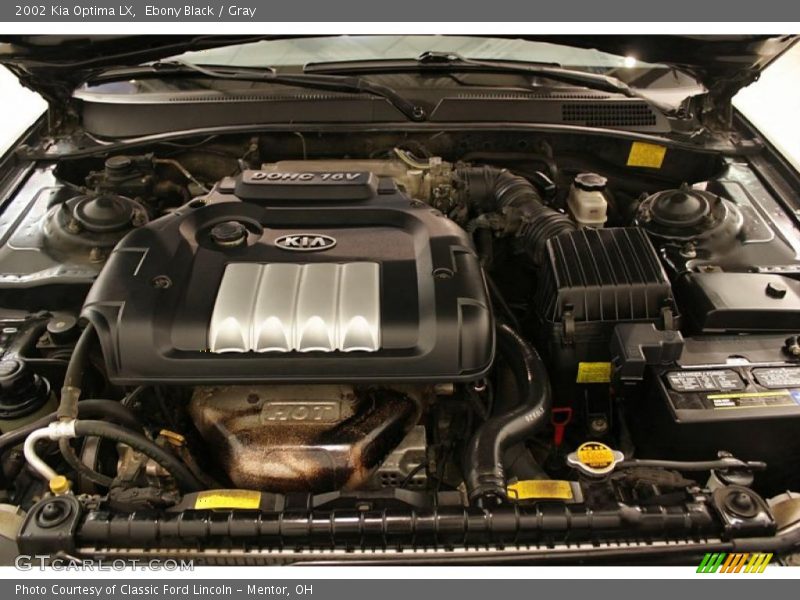 Ebony Black / Gray 2002 Kia Optima LX