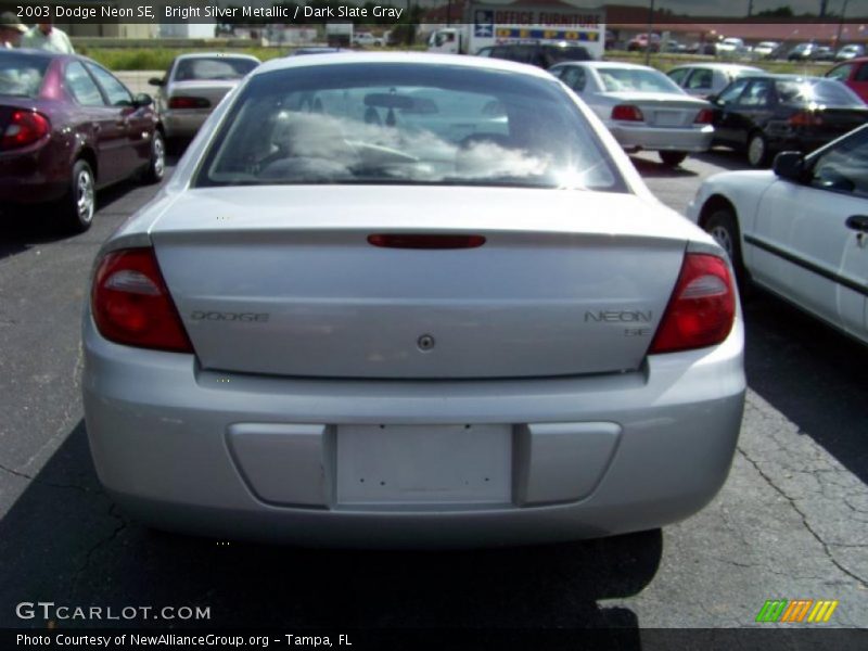 Bright Silver Metallic / Dark Slate Gray 2003 Dodge Neon SE