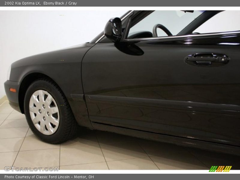 Ebony Black / Gray 2002 Kia Optima LX