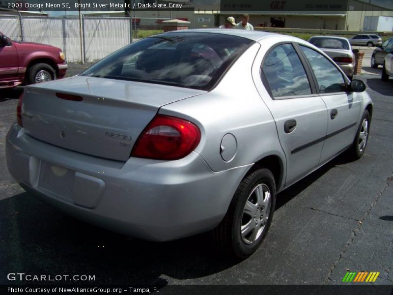 Bright Silver Metallic / Dark Slate Gray 2003 Dodge Neon SE