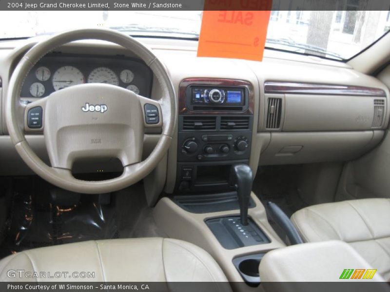 Stone White / Sandstone 2004 Jeep Grand Cherokee Limited