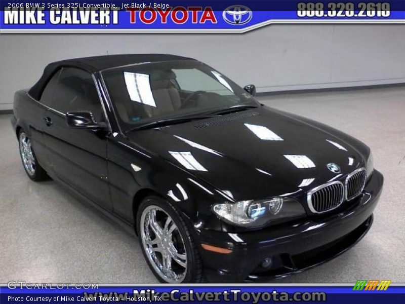 Jet Black / Beige 2006 BMW 3 Series 325i Convertible