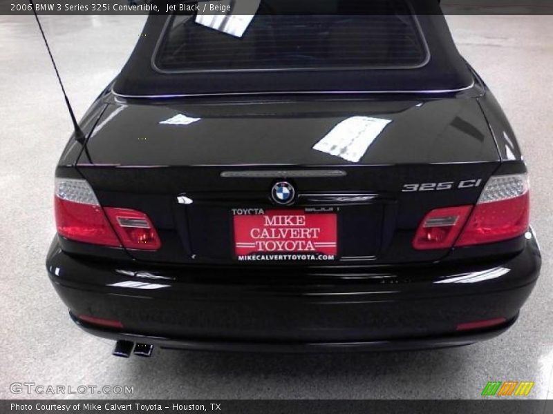 Jet Black / Beige 2006 BMW 3 Series 325i Convertible