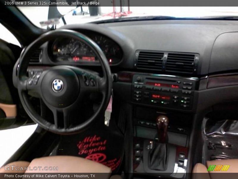 Jet Black / Beige 2006 BMW 3 Series 325i Convertible