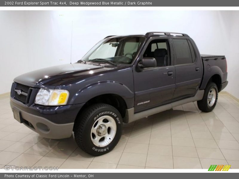 Deep Wedgewood Blue Metallic / Dark Graphite 2002 Ford Explorer Sport Trac 4x4