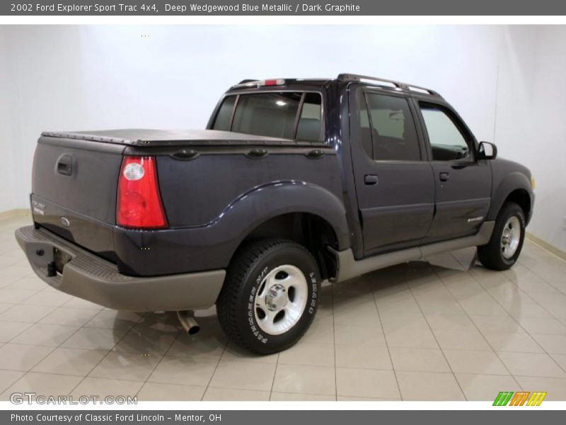Deep Wedgewood Blue Metallic / Dark Graphite 2002 Ford Explorer Sport Trac 4x4