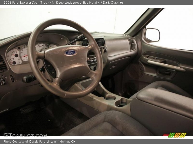 Deep Wedgewood Blue Metallic / Dark Graphite 2002 Ford Explorer Sport Trac 4x4