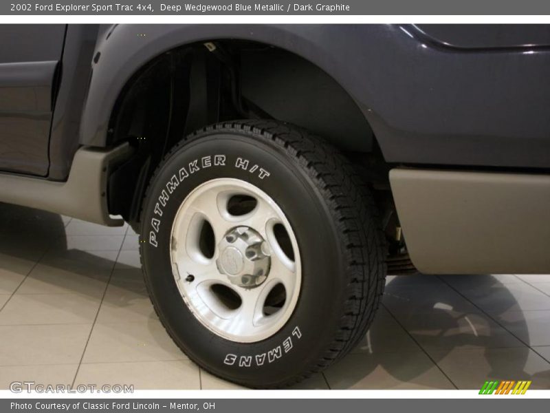 Deep Wedgewood Blue Metallic / Dark Graphite 2002 Ford Explorer Sport Trac 4x4