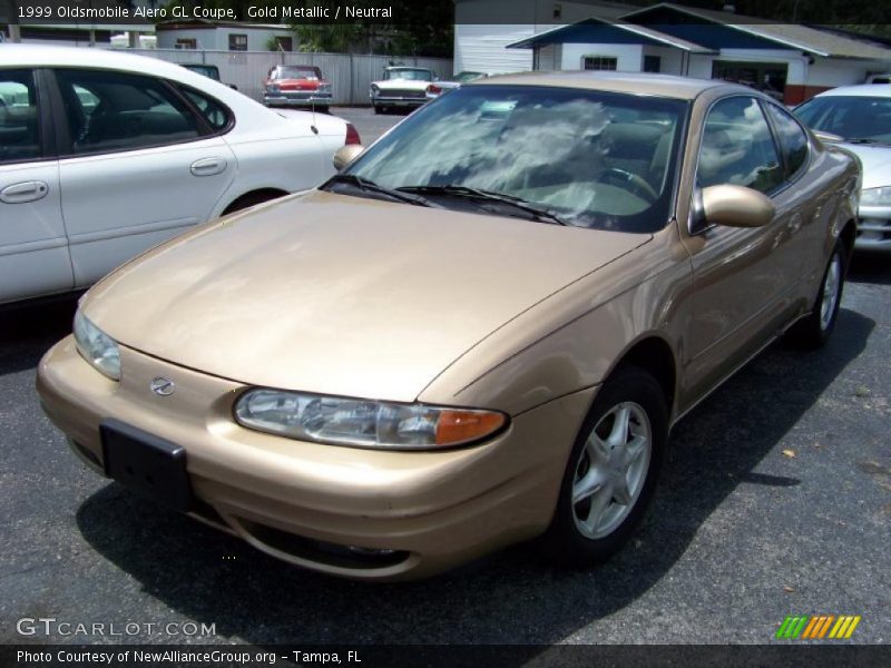 Gold Metallic / Neutral 1999 Oldsmobile Alero GL Coupe