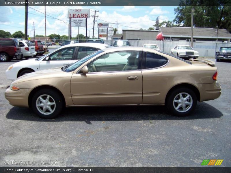 Gold Metallic / Neutral 1999 Oldsmobile Alero GL Coupe
