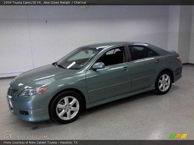 Aloe Green Metallic / Charcoal 2009 Toyota Camry SE V6