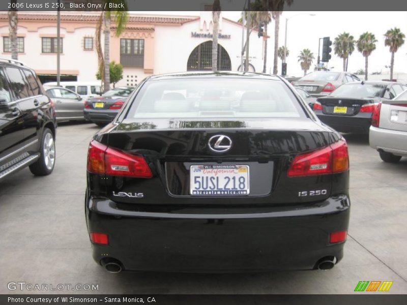 Black Onyx / Black 2006 Lexus IS 250