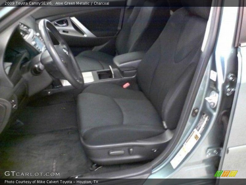 Aloe Green Metallic / Charcoal 2009 Toyota Camry SE V6