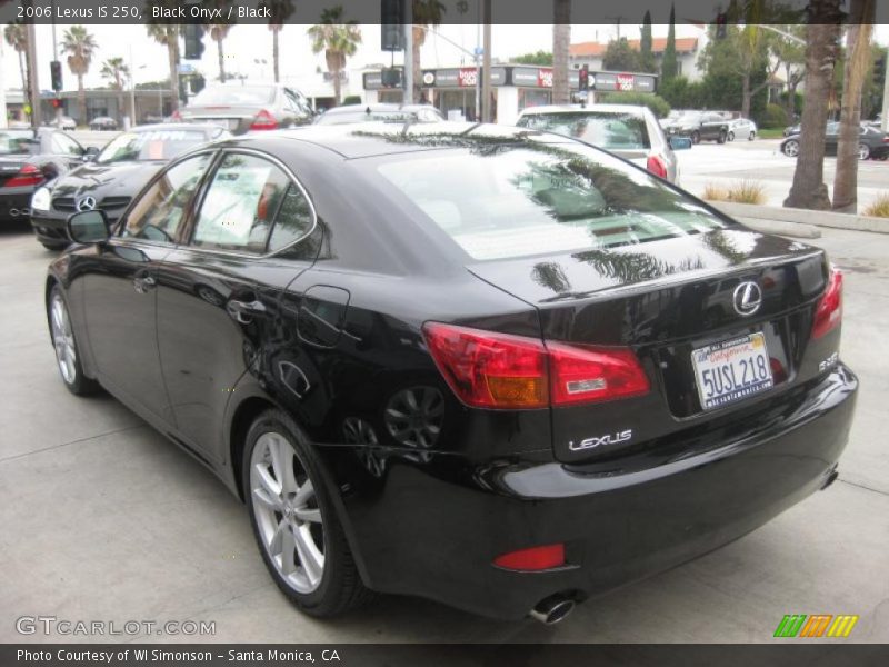 Black Onyx / Black 2006 Lexus IS 250