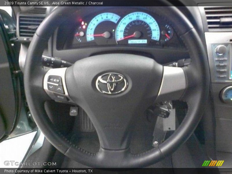 Aloe Green Metallic / Charcoal 2009 Toyota Camry SE V6