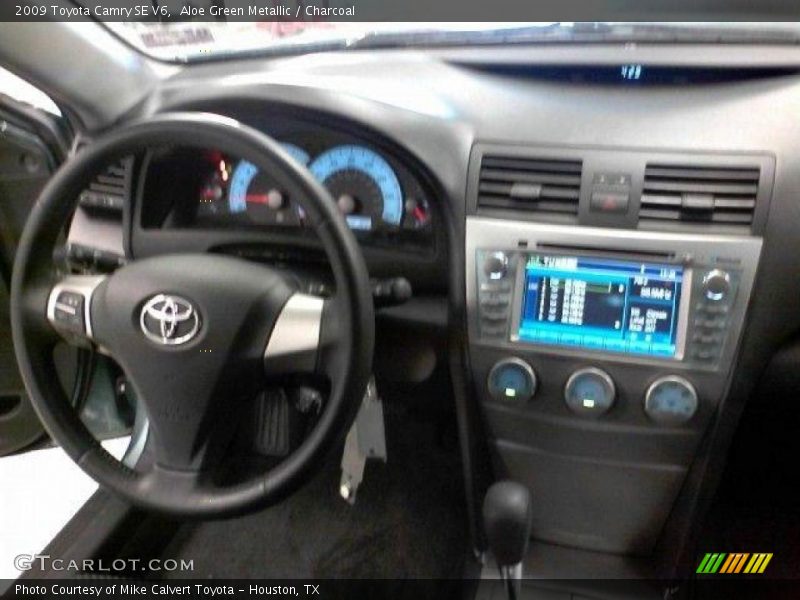 Aloe Green Metallic / Charcoal 2009 Toyota Camry SE V6