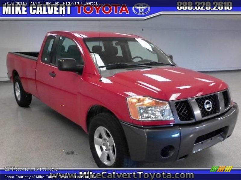 Red Alert / Charcoal 2008 Nissan Titan XE King Cab