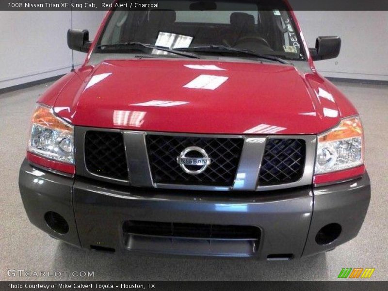 Red Alert / Charcoal 2008 Nissan Titan XE King Cab