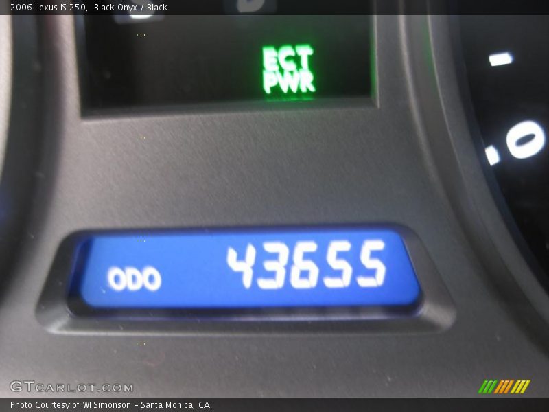 Black Onyx / Black 2006 Lexus IS 250