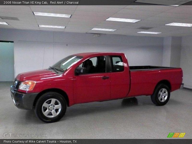 Red Alert / Charcoal 2008 Nissan Titan XE King Cab