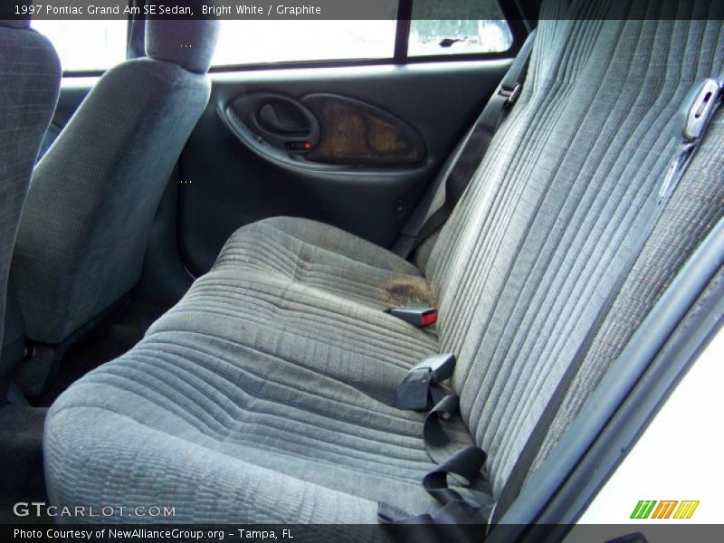 Bright White / Graphite 1997 Pontiac Grand Am SE Sedan