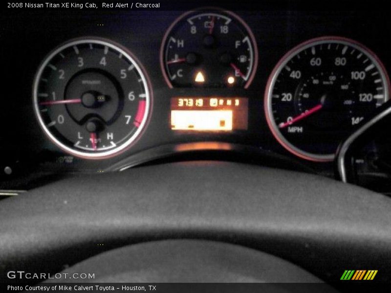 Red Alert / Charcoal 2008 Nissan Titan XE King Cab