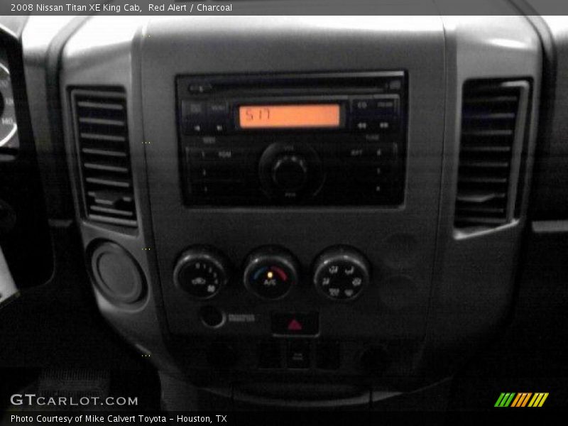 Red Alert / Charcoal 2008 Nissan Titan XE King Cab