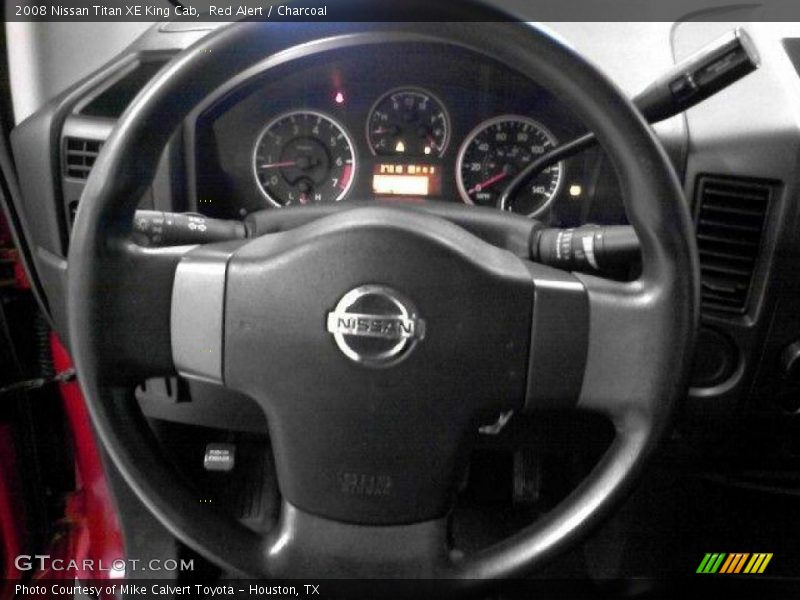 Red Alert / Charcoal 2008 Nissan Titan XE King Cab