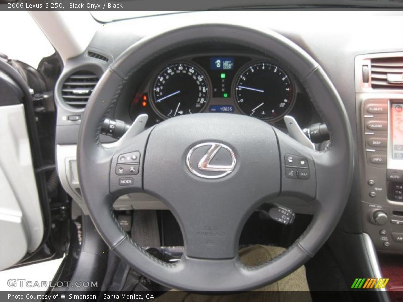 Black Onyx / Black 2006 Lexus IS 250