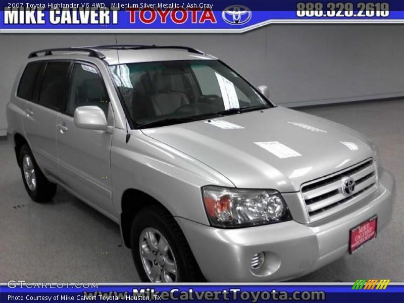 Millenium Silver Metallic / Ash Gray 2007 Toyota Highlander V6 4WD