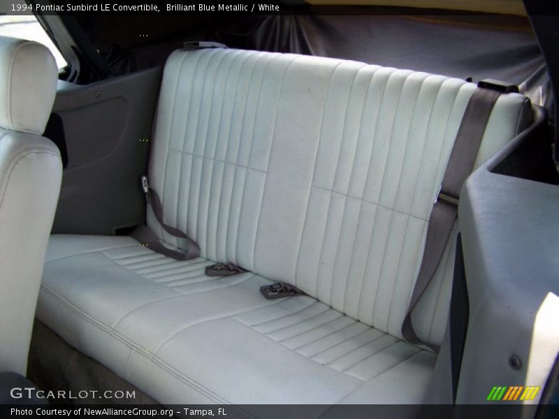 Brilliant Blue Metallic / White 1994 Pontiac Sunbird LE Convertible
