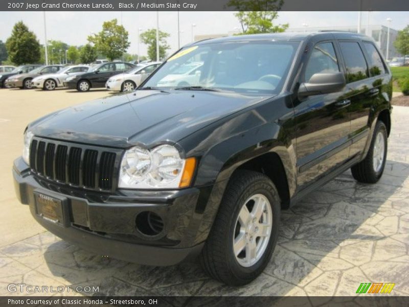 Black / Medium Slate Gray 2007 Jeep Grand Cherokee Laredo