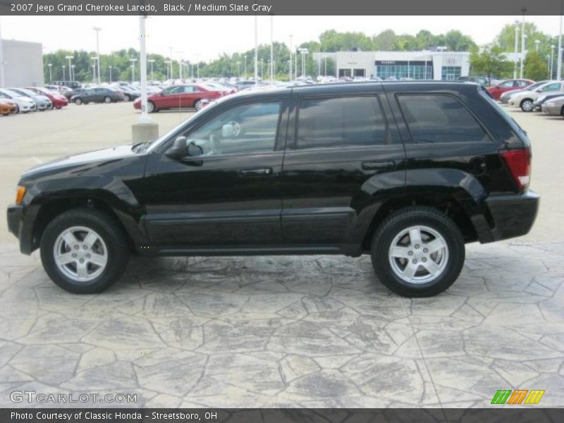 Black / Medium Slate Gray 2007 Jeep Grand Cherokee Laredo