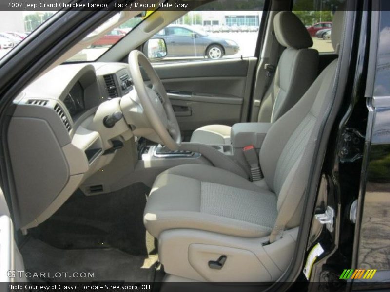 Black / Medium Slate Gray 2007 Jeep Grand Cherokee Laredo