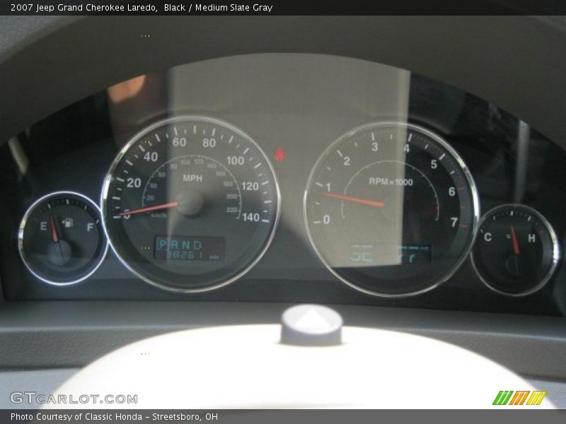 Black / Medium Slate Gray 2007 Jeep Grand Cherokee Laredo