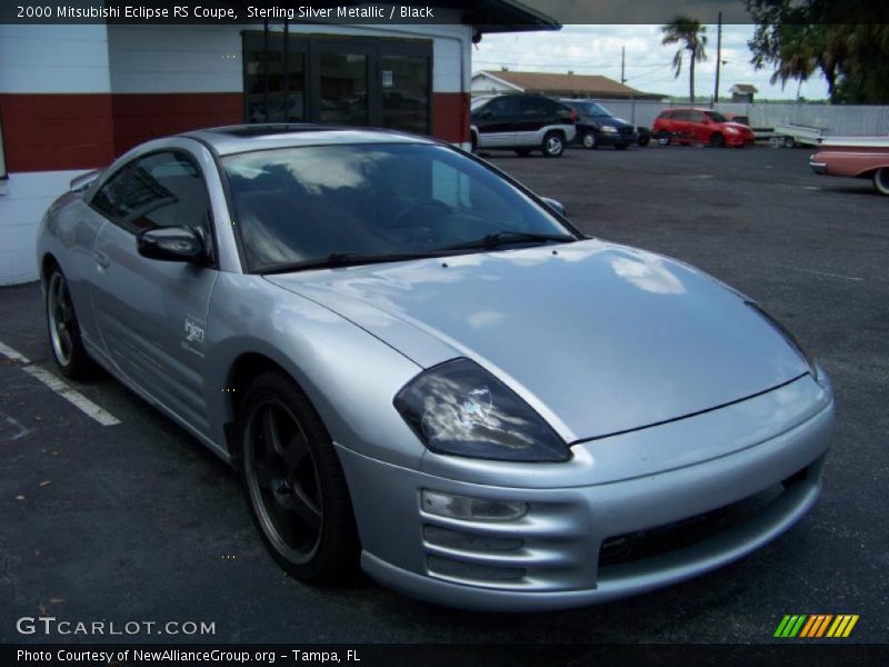 Sterling Silver Metallic / Black 2000 Mitsubishi Eclipse RS Coupe