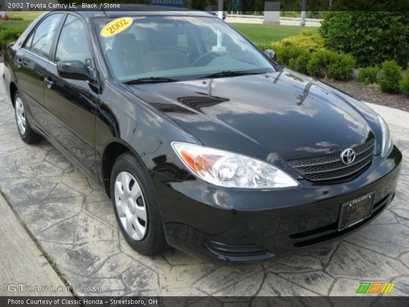 Black / Stone 2002 Toyota Camry LE