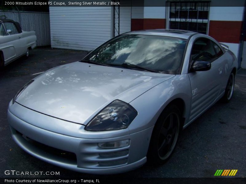 Sterling Silver Metallic / Black 2000 Mitsubishi Eclipse RS Coupe