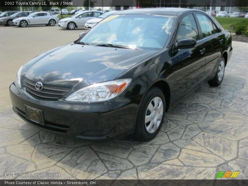 Black / Stone 2002 Toyota Camry LE