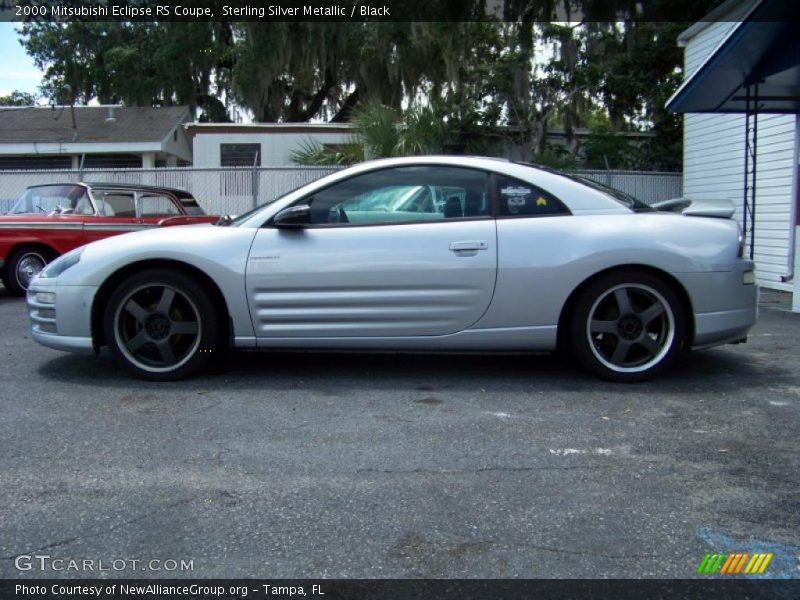 Sterling Silver Metallic / Black 2000 Mitsubishi Eclipse RS Coupe