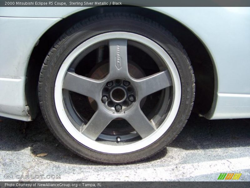 Sterling Silver Metallic / Black 2000 Mitsubishi Eclipse RS Coupe