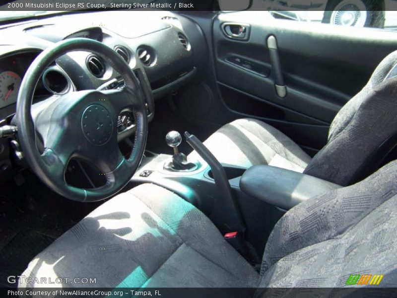 Sterling Silver Metallic / Black 2000 Mitsubishi Eclipse RS Coupe