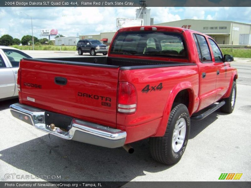 Flame Red / Dark Slate Gray 2004 Dodge Dakota SLT Quad Cab 4x4