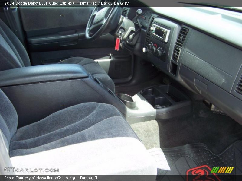 Flame Red / Dark Slate Gray 2004 Dodge Dakota SLT Quad Cab 4x4